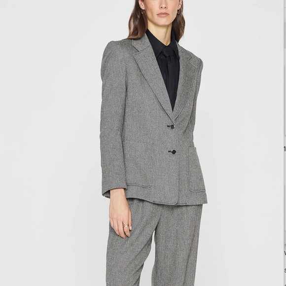 Herringbone Blazer - New With Tags - NEVER WORN - Black/White Herringbone